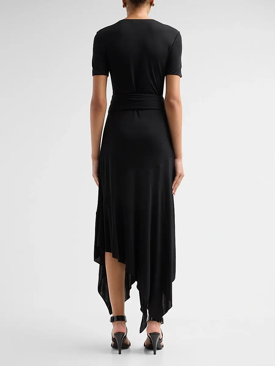 Alaïa Women's Fluid Jersey Belted Maxi Dress | Thumbnail 3 Alaïa Women's Fluid Jersey Belted Maxi Dress | Thumbnail 3