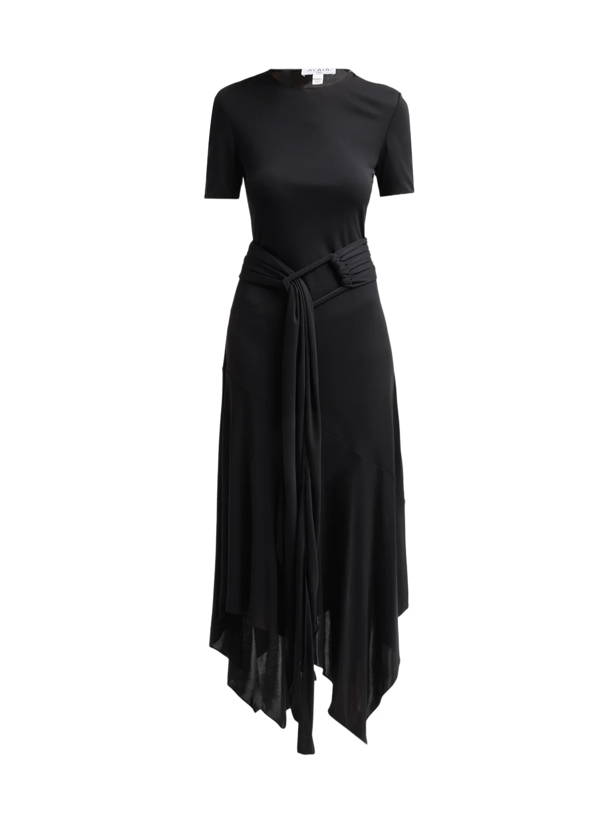 Women's Fluid Jersey Belted Maxi Dress Women's Fluid Jersey Belted Maxi Dress