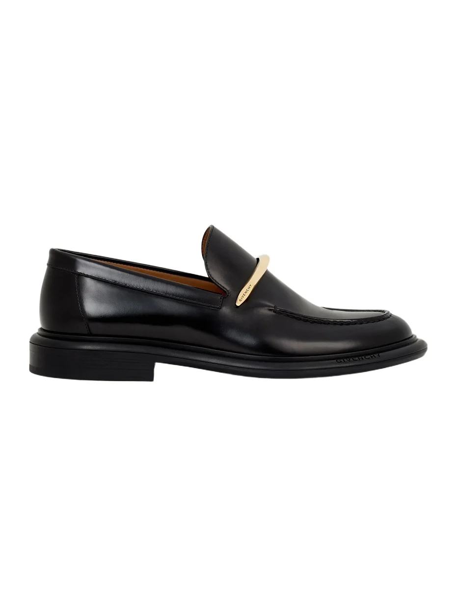 Women's Pinch Loafers in Brushed Leather - Black