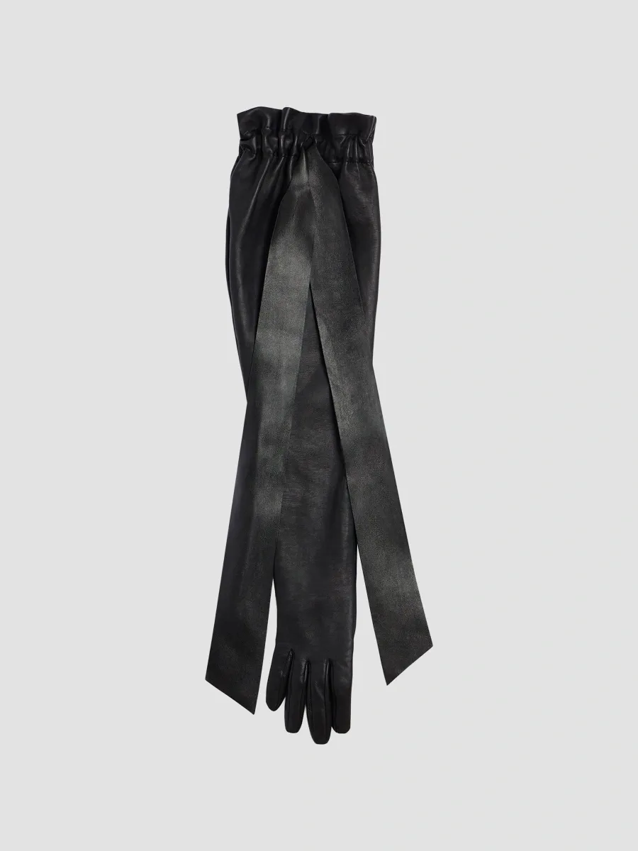 Givenchy Women's Bonbon Gloves in Nappa Leather - Black | Thumbnail 2 Givenchy Women's Bonbon Gloves in Nappa Leather - Black | Thumbnail 2