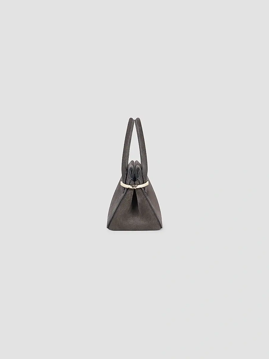 Givenchy Women's Medium Pinch Top Handle Bag in Suede Leather - Dark Grey | Thumbnail 2 Givenchy Women's Medium Pinch Top Handle Bag in Suede Leather - Dark Grey | Thumbnail 2
