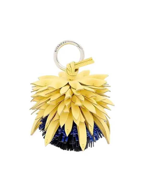 Givenchy Women's Bicolor Thistle Charm in Nappa Leather - Blue Yellow