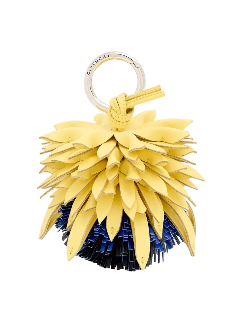 Givenchy Women's Bicolor Thistle Charm in Nappa Leather - Blue Yellow