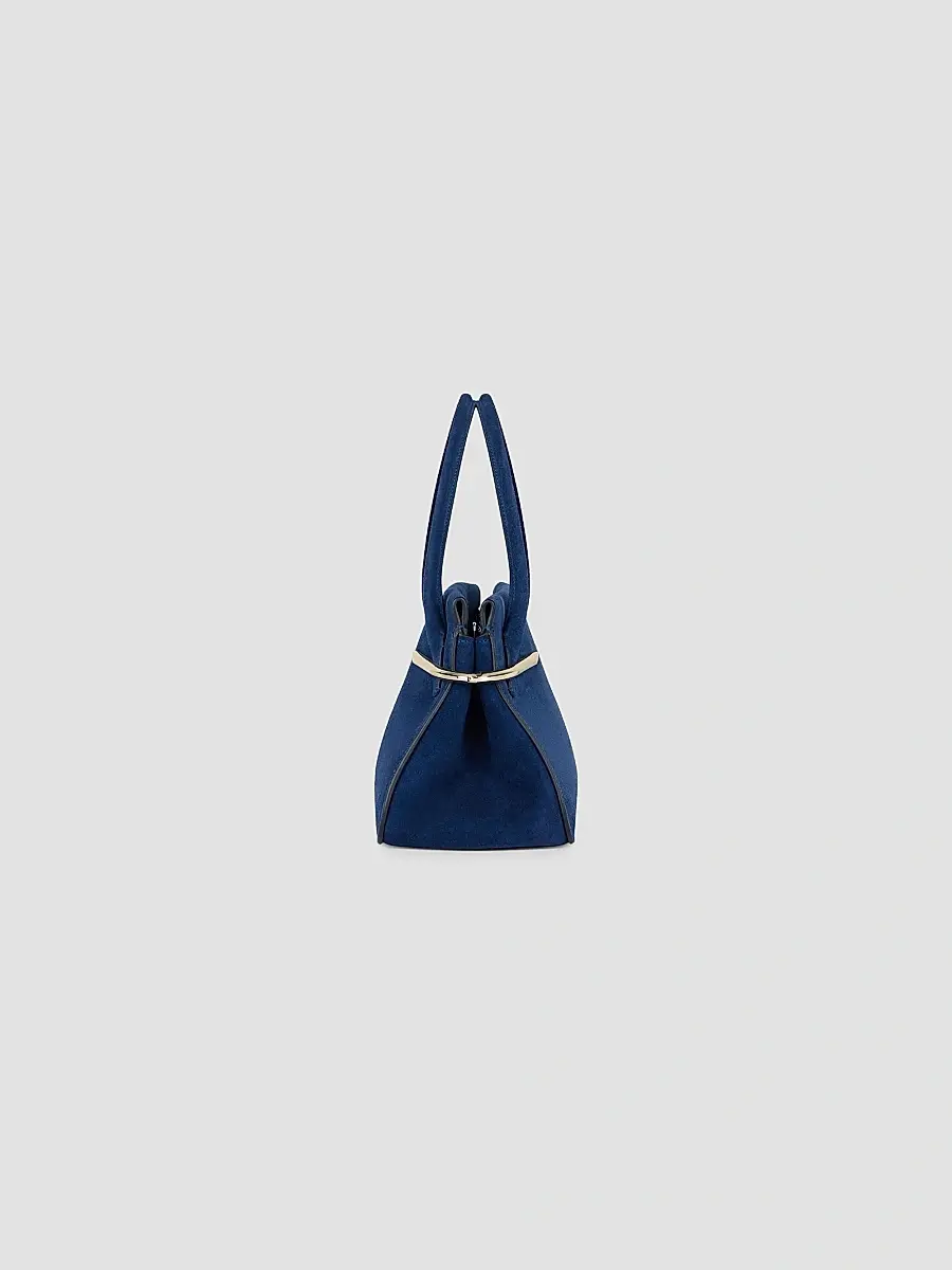 Givenchy Women's Medium Pinch Top Handle Bag in Suede Leather - Saphir Blue | Thumbnail 2 Givenchy Women's Medium Pinch Top Handle Bag in Suede Leather - Saphir Blue | Thumbnail 2