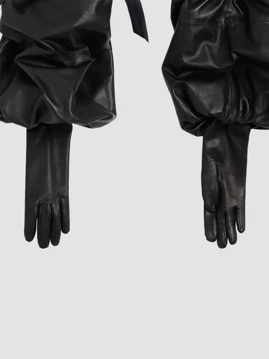 Givenchy Women's Large Bonbon Gloves in Nappa Leather - Black | Thumbnail 2 Givenchy Women's Large Bonbon Gloves in Nappa Leather - Black | Thumbnail 2