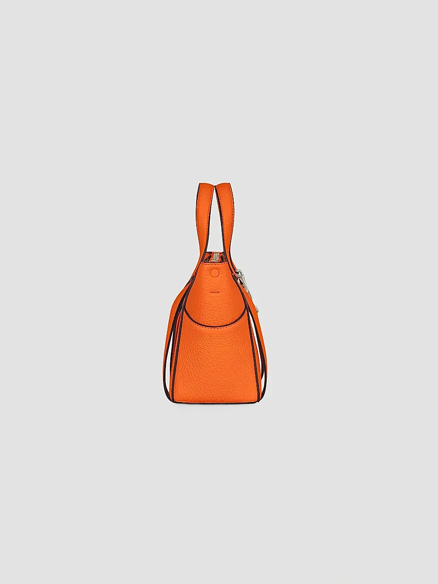 Givenchy Women's The Snatch Small Top Handle Bag in Grained Leather - Orange | Thumbnail 2 Givenchy Women's The Snatch Small Top Handle Bag in Grained Leather - Orange | Thumbnail 2
