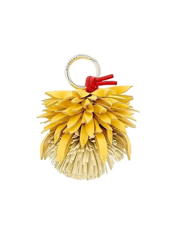 Givenchy Women's Bicolor Thistle Charm in Nappa Leather - Yellow Red