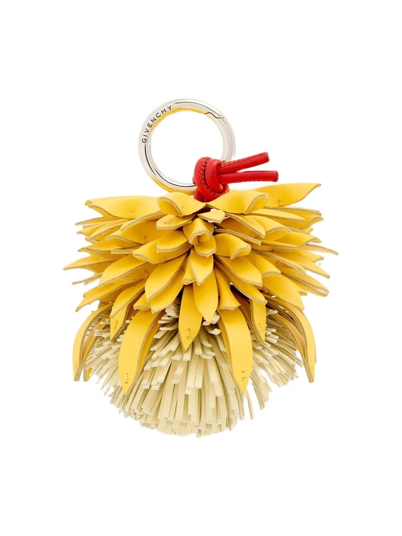 Givenchy Women's Bicolor Thistle Charm in Nappa Leather - Yellow Red