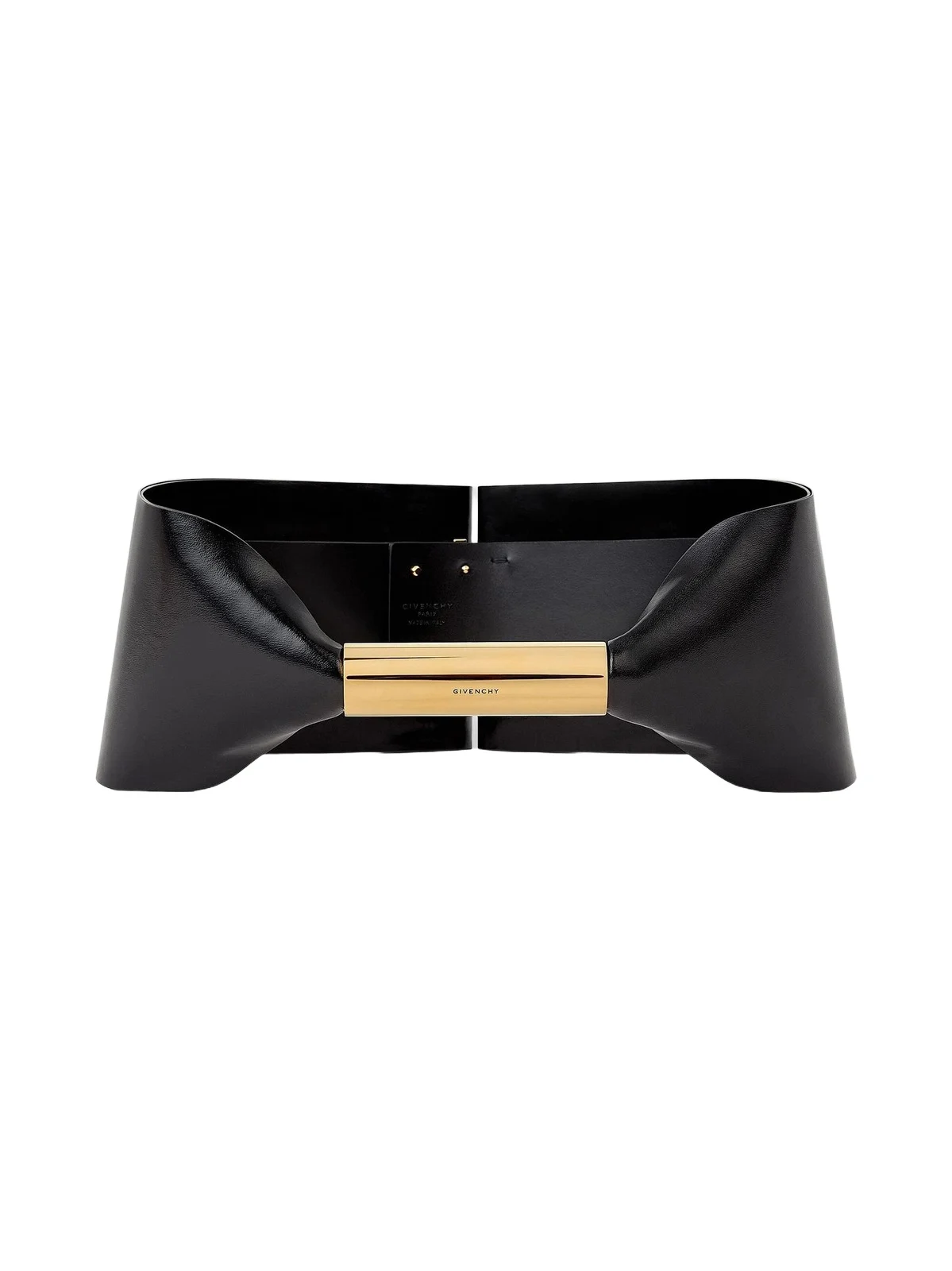 Women's Bow-Effect Waist Belt in Leather - Black Women's Bow-Effect Waist Belt in Leather - Black