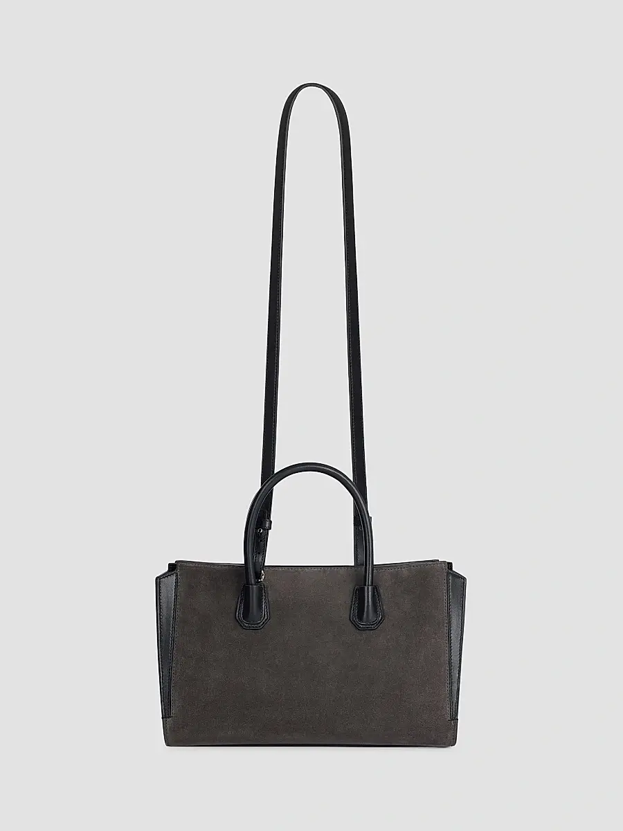 Givenchy Women's Small Antigona Catchall Top Handle Bag in Suede Leather - Dark Grey | Thumbnail 3 Givenchy Women's Small Antigona Catchall Top Handle Bag in Suede Leather - Dark Grey | Thumbnail 3