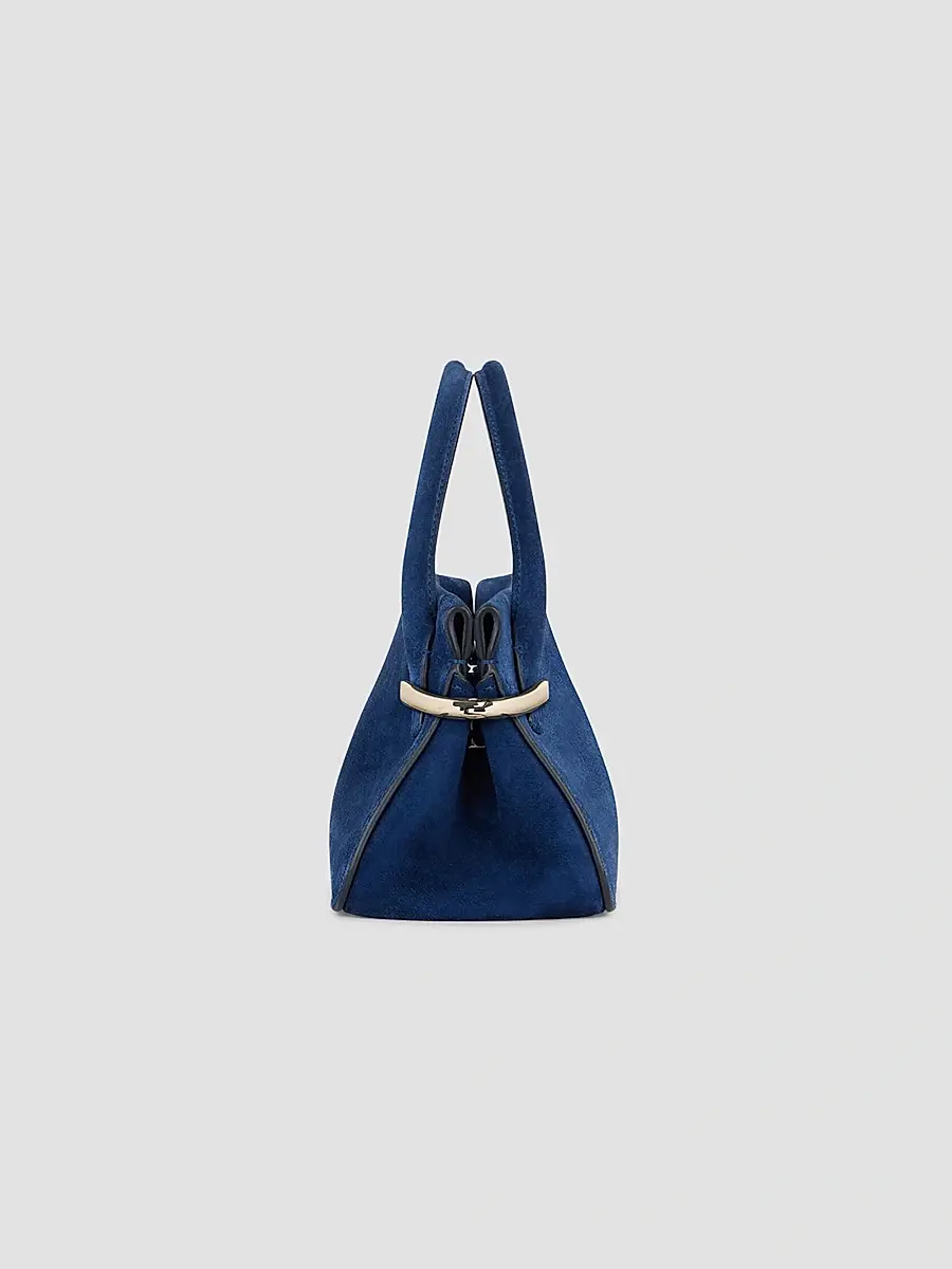 Givenchy Women's Mini Pinch Top Handle Bag in Suede Leather - Saphir Blue | Thumbnail 2