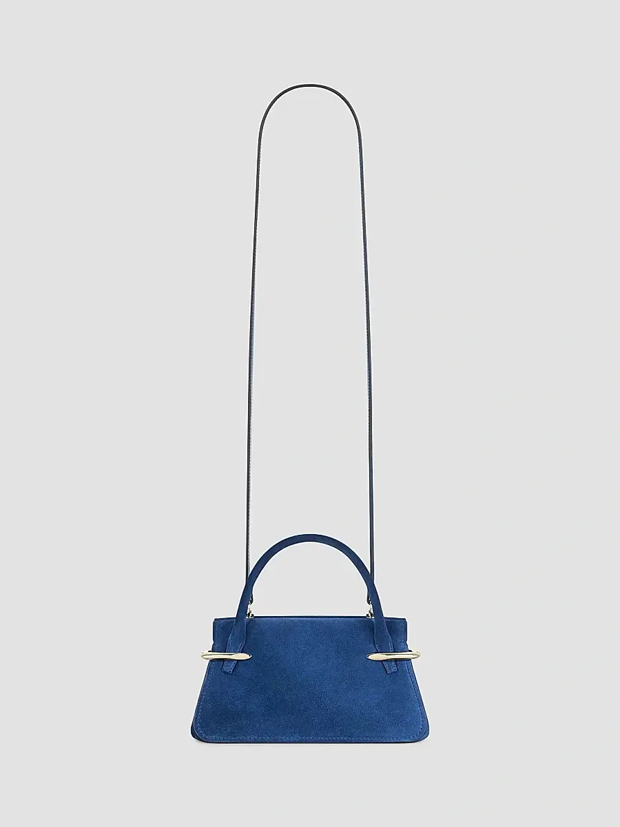 Givenchy Women's Mini Pinch Top Handle Bag in Suede Leather - Saphir Blue | Thumbnail 3