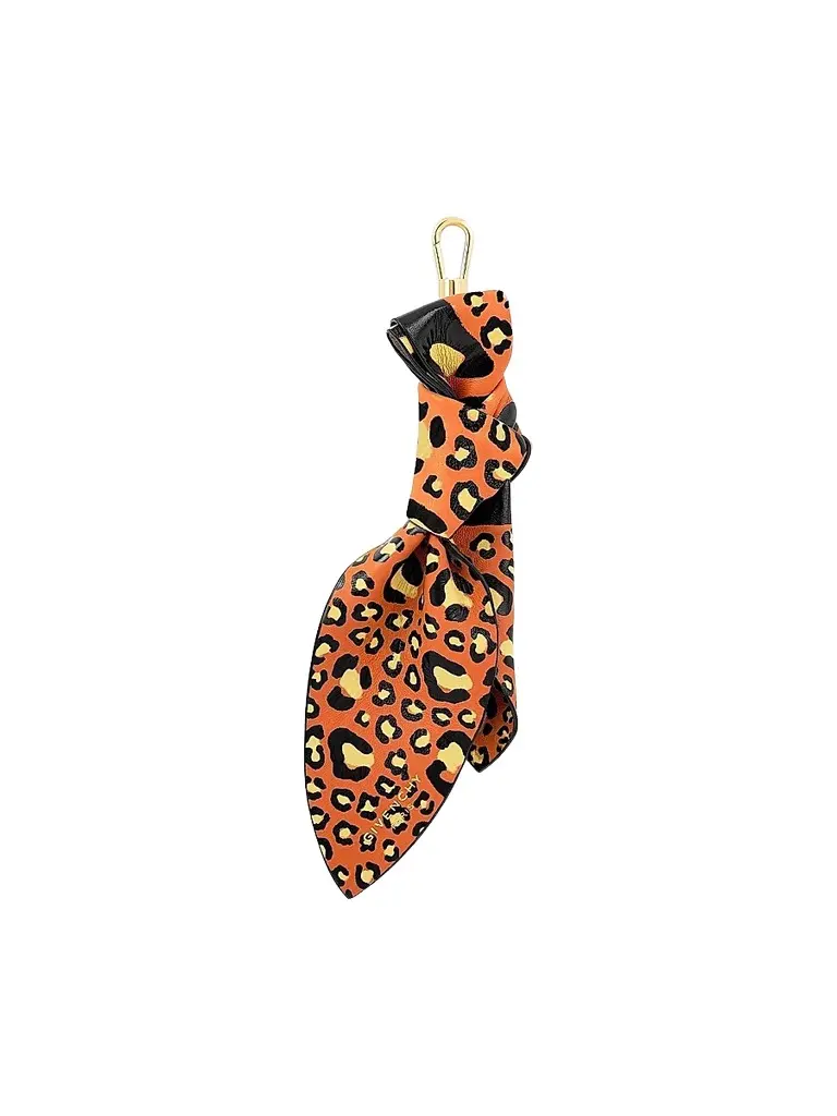 Givenchy Women's Lucky Charms Bow Charm Bag in Leopard Nappa Leather