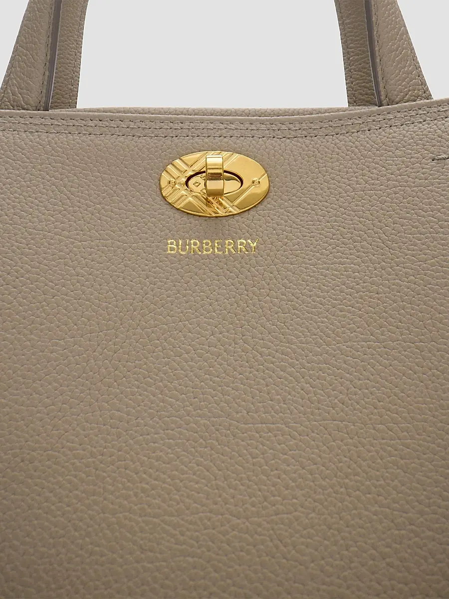 Burberry Women's Cotswolds Small Check Leather Tote Bag | Thumbnail 5 Burberry Women's Cotswolds Small Check Leather Tote Bag | Thumbnail 5