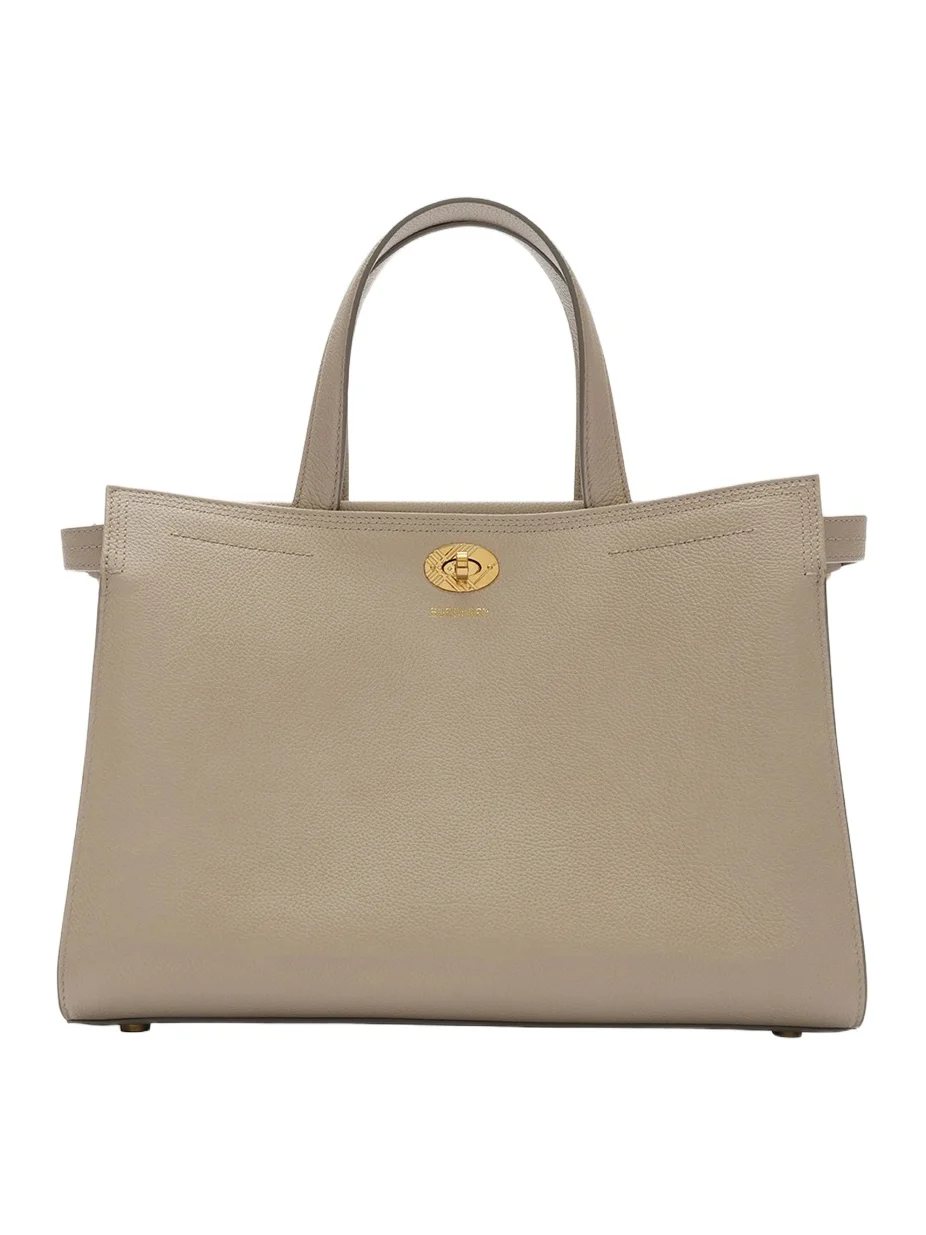 Burberry Women's Cotswolds Small Check Leather Tote Bag