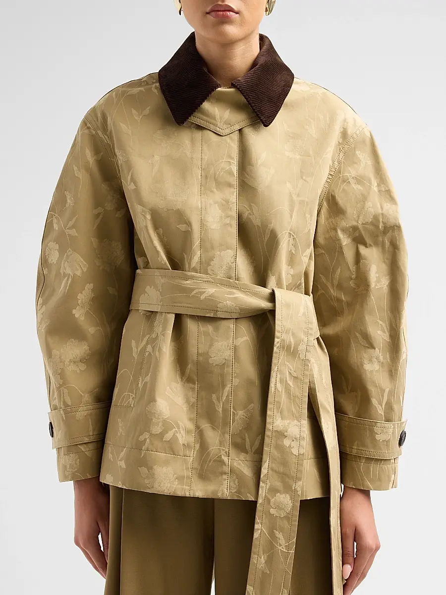 Erdem Women's Poppy Cotton Jacquard Oversized Jacket | Thumbnail 5 Erdem Women's Poppy Cotton Jacquard Oversized Jacket | Thumbnail 5