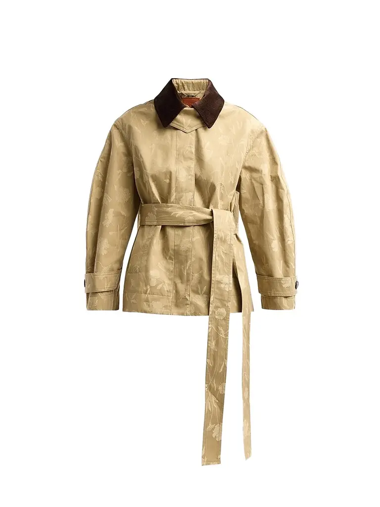 Erdem Women's Poppy Cotton Jacquard Oversized Jacket | Image 1 Erdem Women's Poppy Cotton Jacquard Oversized Jacket | Image 1