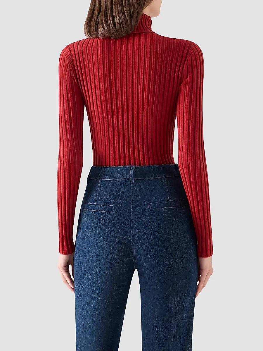 Akris punto Women's Wool Knit Turtleneck Sweater | Thumbnail 3 Akris punto Women's Wool Knit Turtleneck Sweater | Thumbnail 3