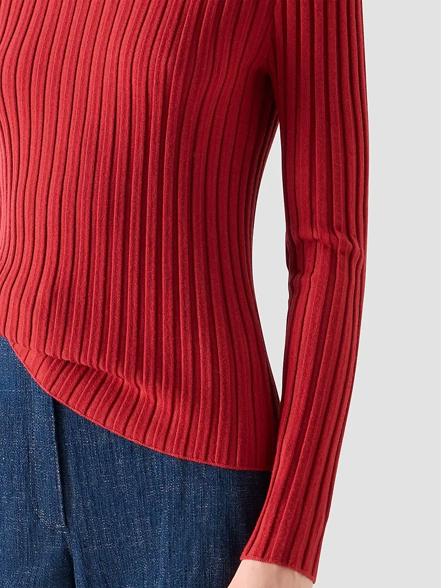 Akris punto Women's Wool Knit Turtleneck Sweater | Thumbnail 5 Akris punto Women's Wool Knit Turtleneck Sweater | Thumbnail 5