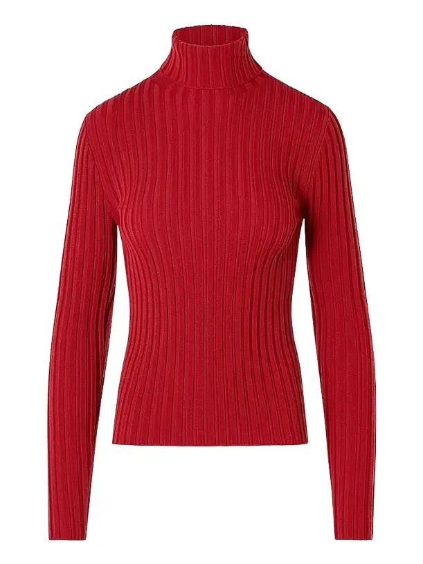 Women's Wool Knit Turtleneck Sweater