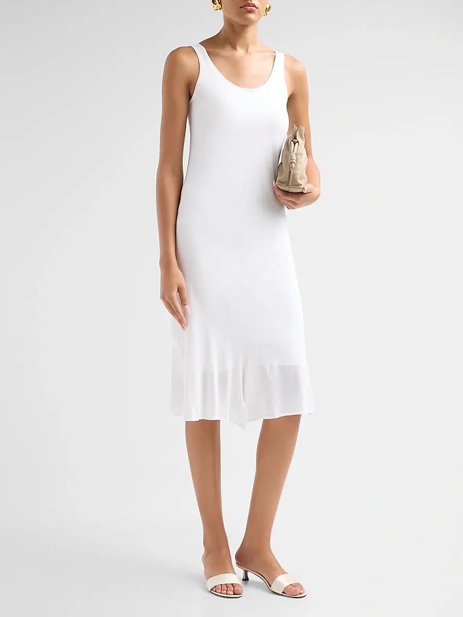 TOTEME Women's Fluted Hem Midi Dress | Thumbnail 4