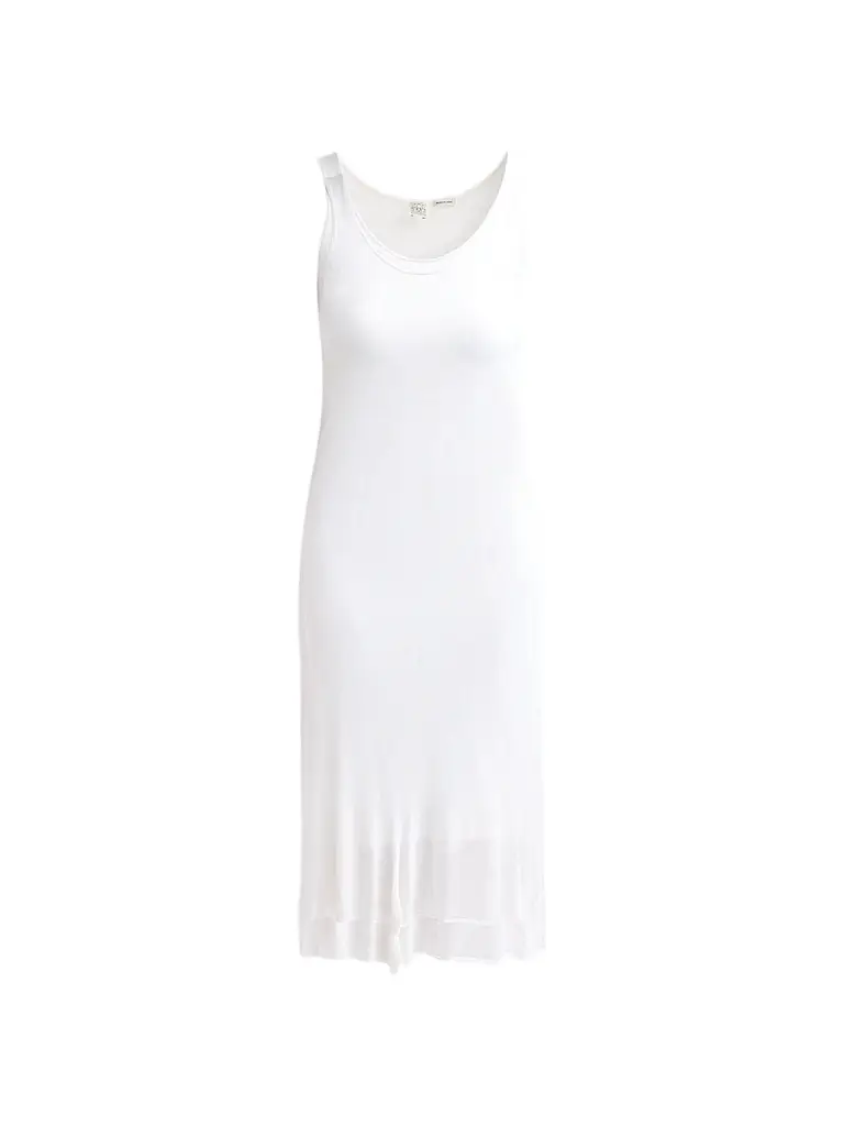 Toteme Women's Fluted Hem Midi Dress - Optic White | Image 1 Toteme Women's Fluted Hem Midi Dress - Optic White | Image 1