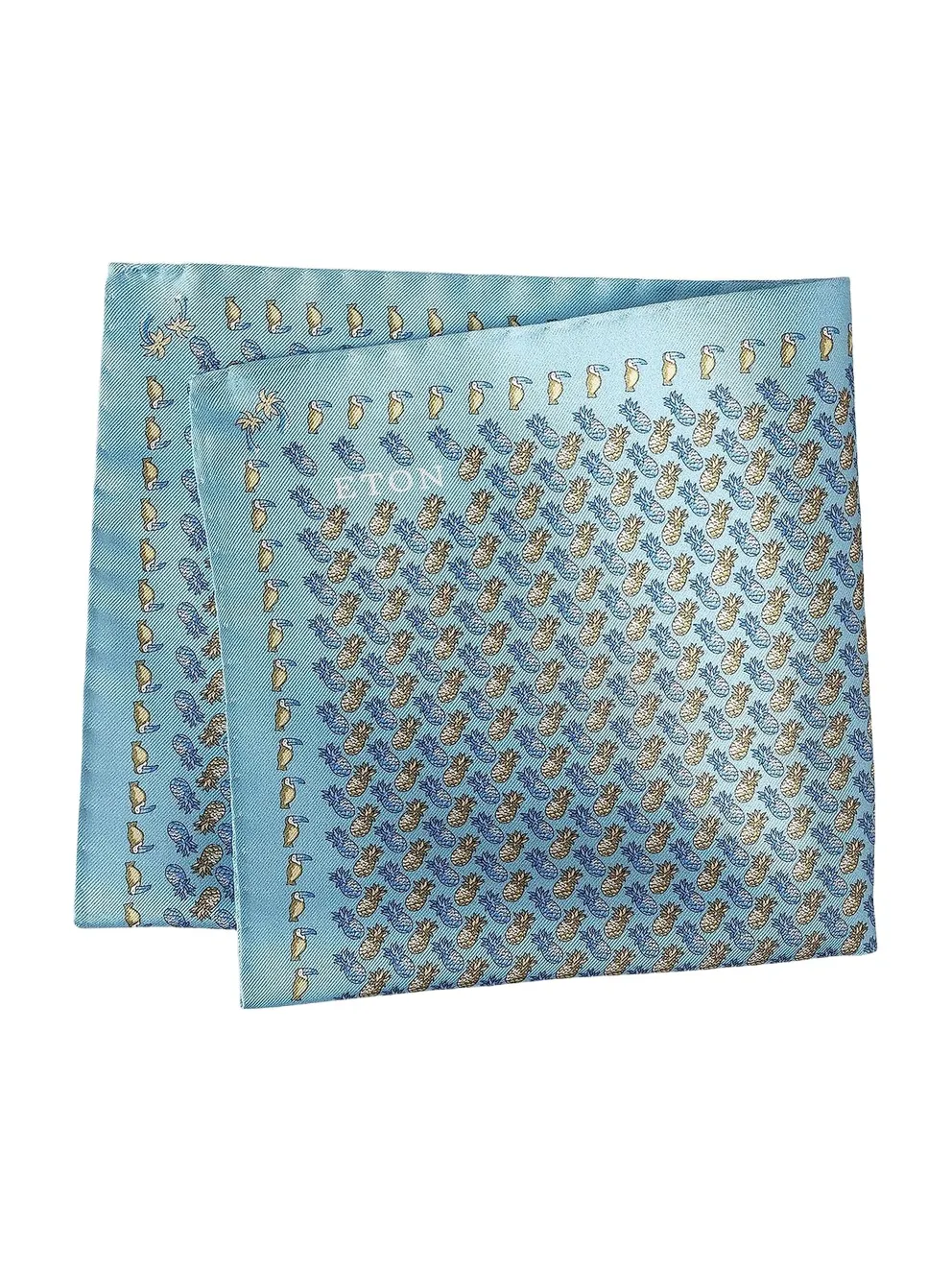 Men's Pineapple Print Silk Twill Pocket Square Men's Pineapple Print Silk Twill Pocket Square