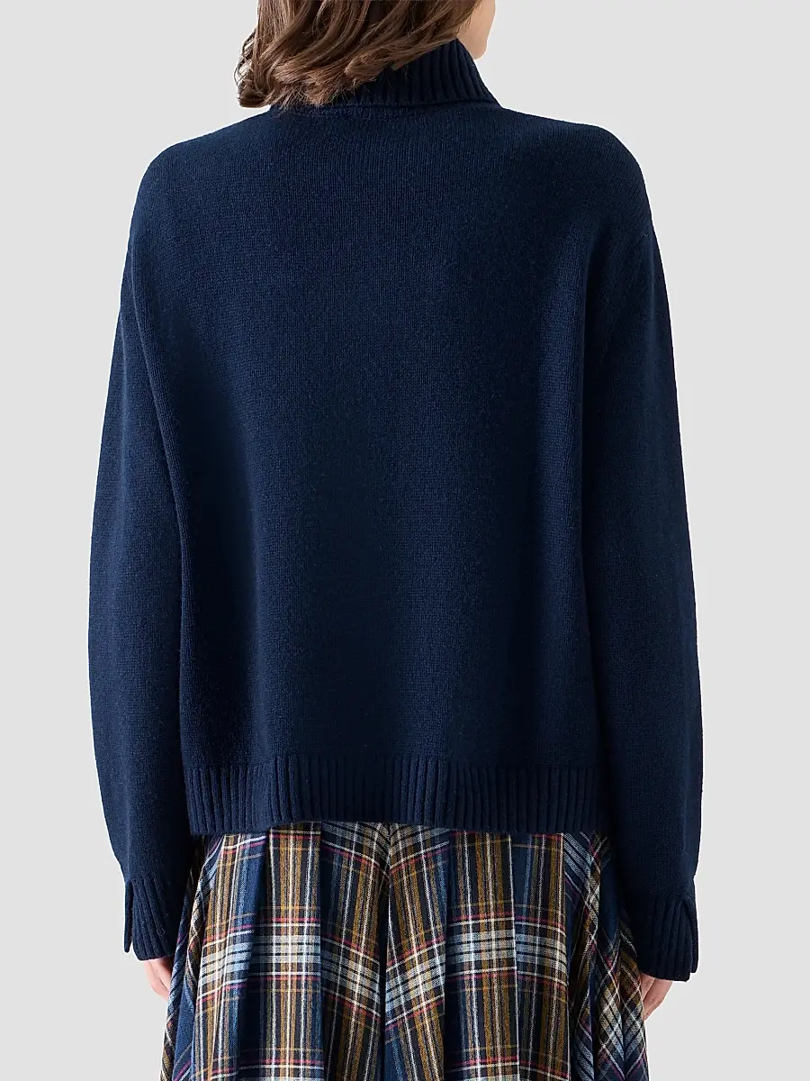 Akris punto Women's Chunky Yak Knit Half-Zip Pullover | Thumbnail 3 Akris punto Women's Chunky Yak Knit Half-Zip Pullover | Thumbnail 3