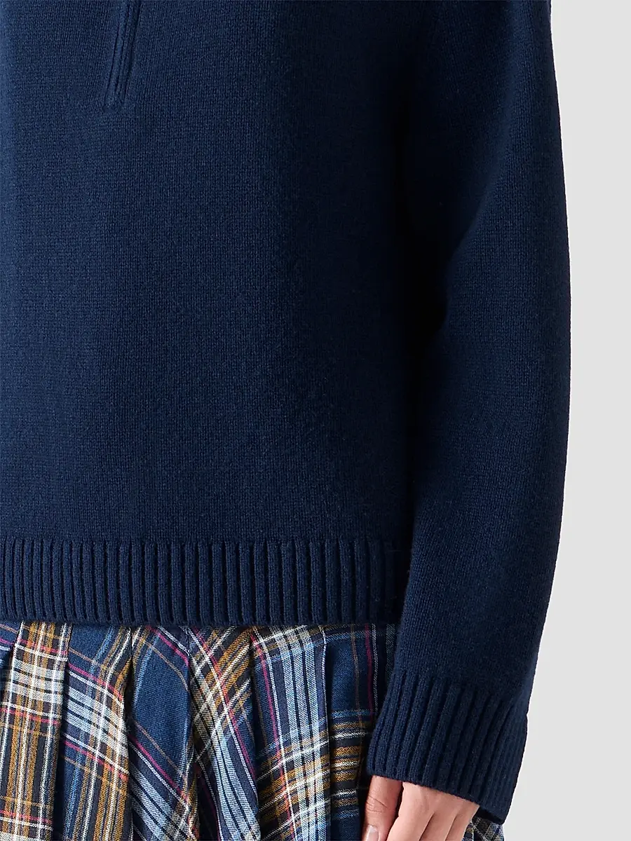 Akris punto Women's Chunky Yak Knit Half-Zip Pullover | Thumbnail 5 Akris punto Women's Chunky Yak Knit Half-Zip Pullover | Thumbnail 5