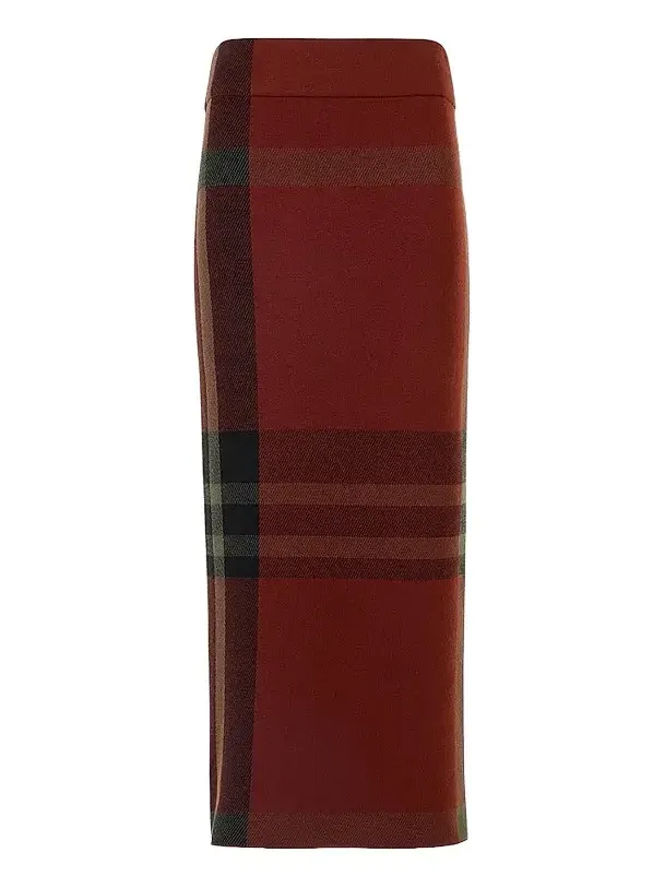 Women's Jacquard Check Tube Midi Skirt Women's Jacquard Check Tube Midi Skirt