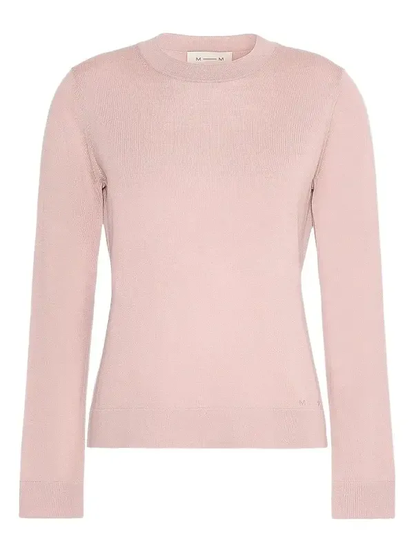 MM Max Mara Women's Crew Neck Wool Yarn Jumper