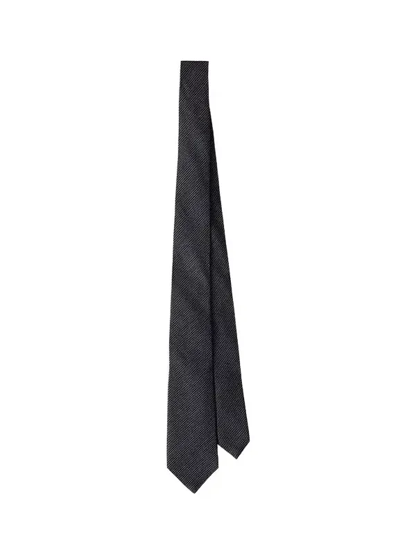 Prada Men's Wool and Silk Tie - Grey