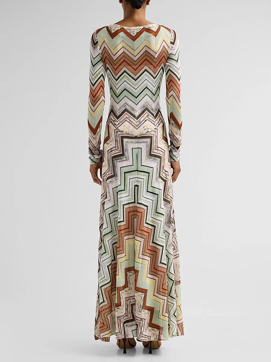 Missoni Women's Geometric Twist Maxi Dress | Thumbnail 3 Missoni Women's Geometric Twist Maxi Dress | Thumbnail 3