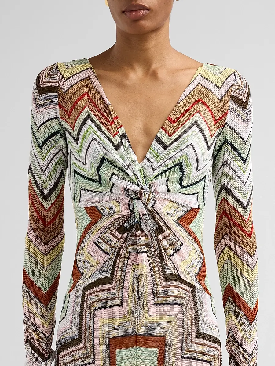 Missoni Women's Geometric Twist Maxi Dress | Thumbnail 5 Missoni Women's Geometric Twist Maxi Dress | Thumbnail 5