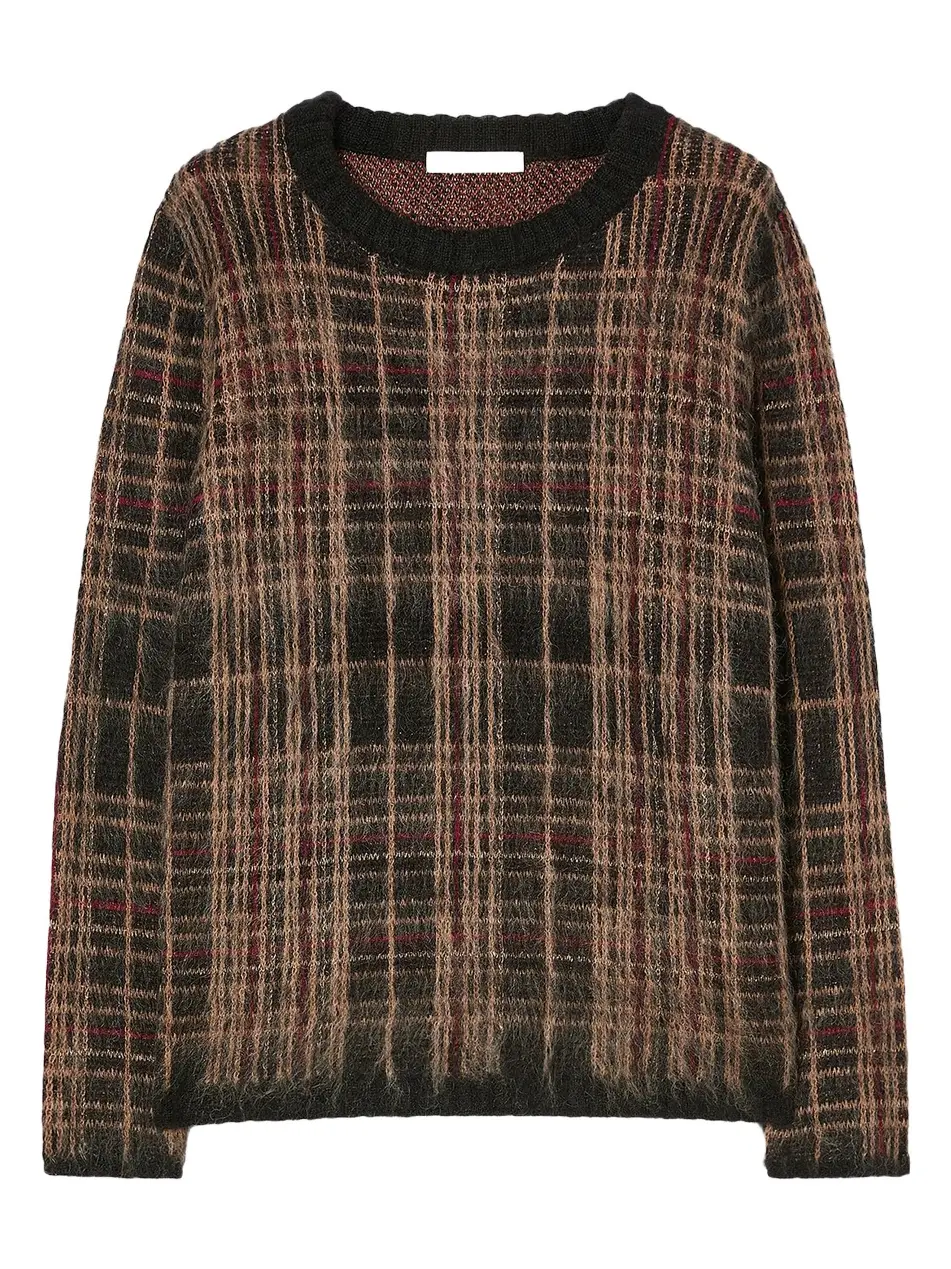 Women's Jacquard Mohair Sweater