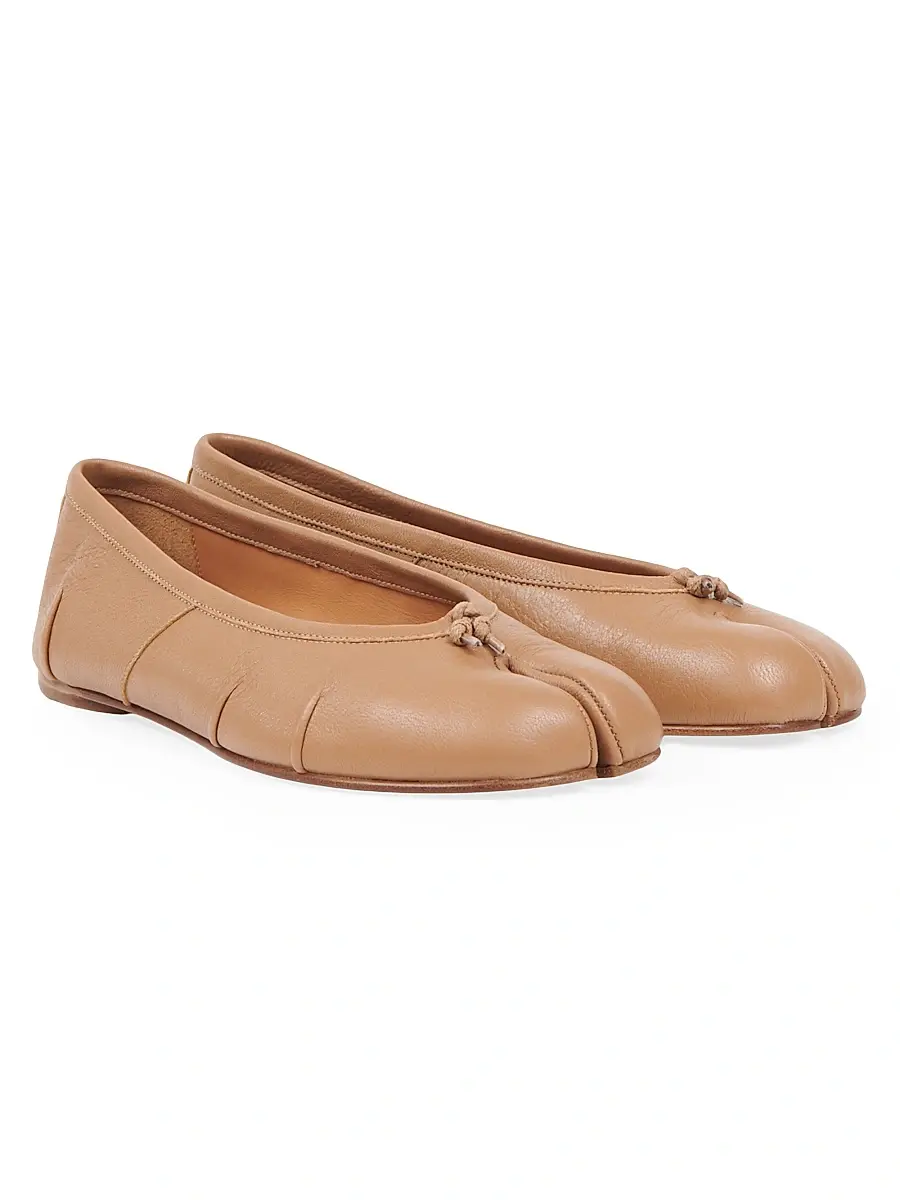 Maison Margiela Women's Tabi Leather Ballerina Flats | Thumbnail 2 Maison Margiela Women's Tabi Leather Ballerina Flats | Thumbnail 2