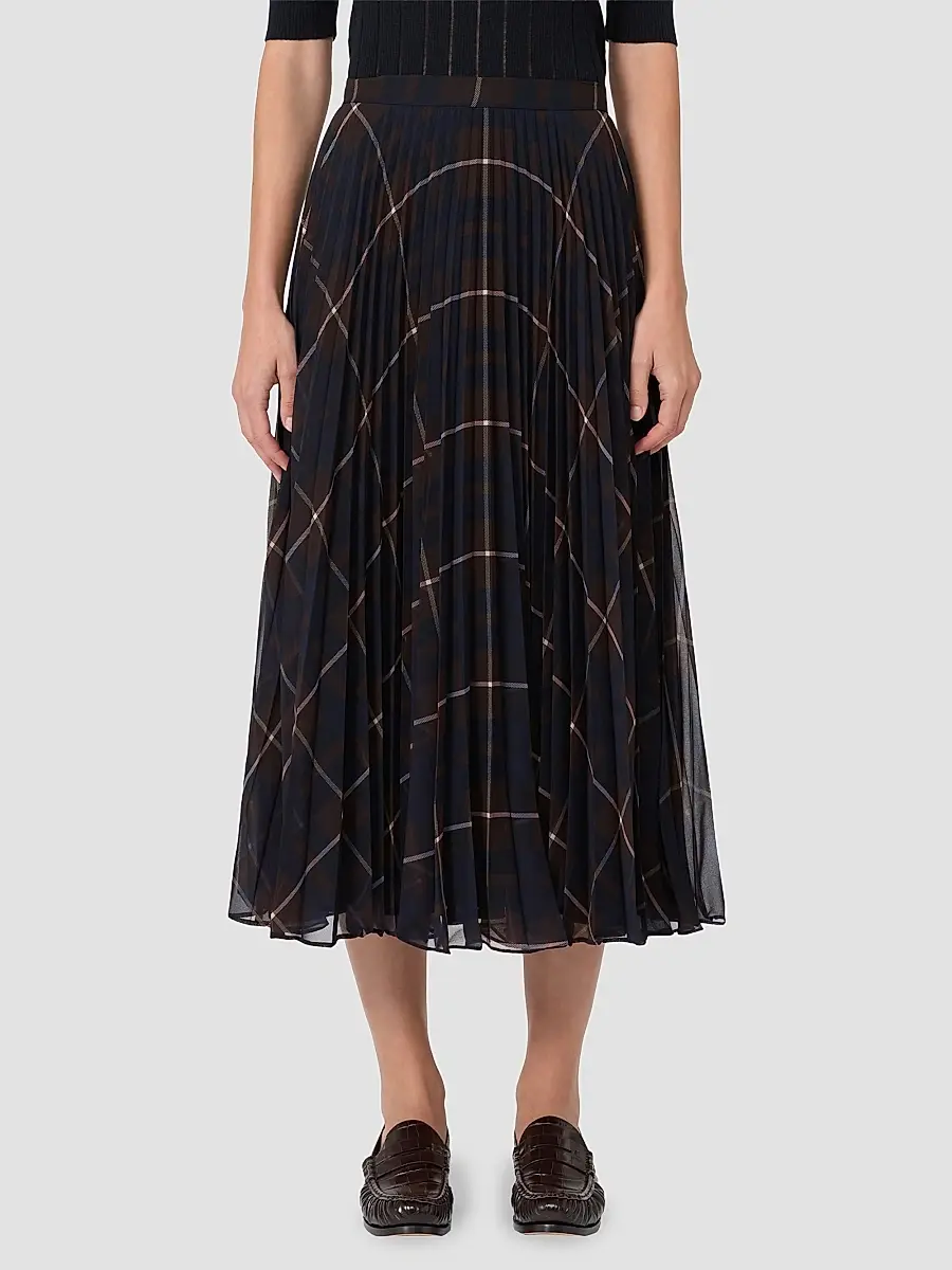 Max Mara Women's Plisse Pleated Georgette Blend Skirt | Thumbnail 3 Max Mara Women's Plisse Pleated Georgette Blend Skirt | Thumbnail 3