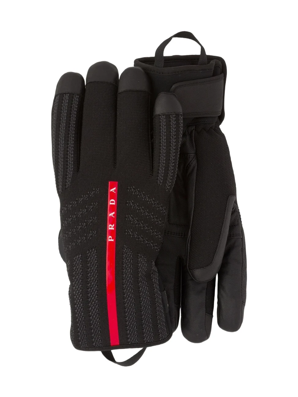Prada Men's Gore-Tex, Leather and Knit Ski Gloves