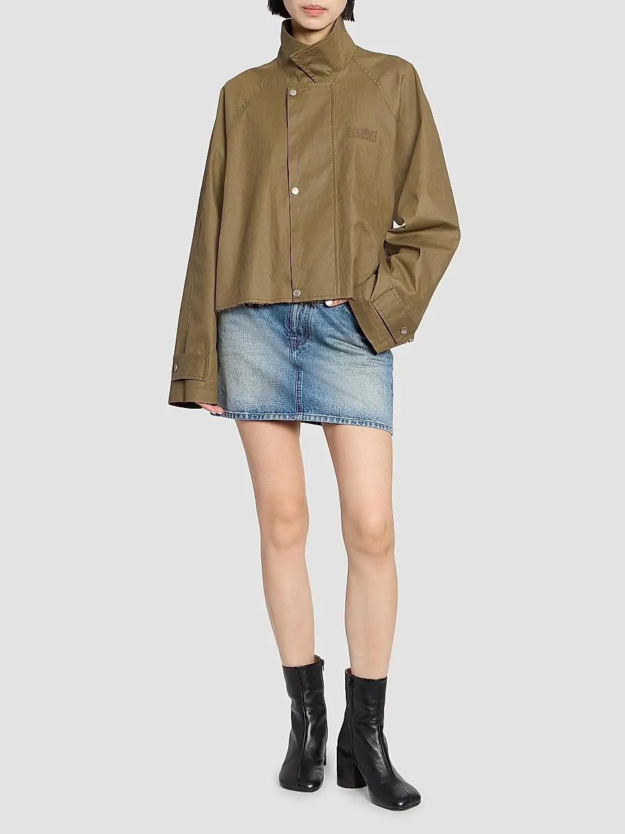 MM6 MAISON MARGIELA Women's Layered-Waist Denim Mini Skirt | Thumbnail 2 MM6 MAISON MARGIELA Women's Layered-Waist Denim Mini Skirt | Thumbnail 2