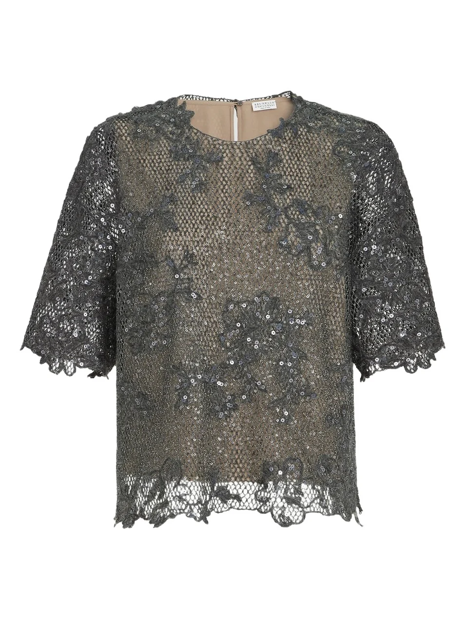 Women's Dazzling Lace Embroidery T-Shirt