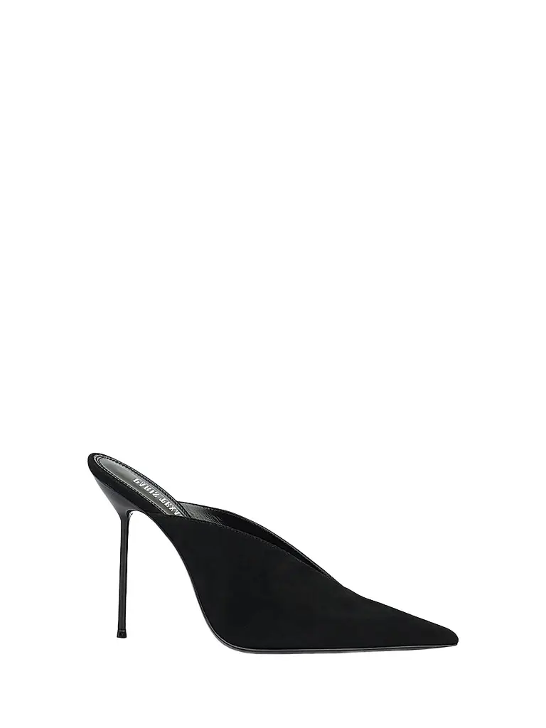 Paris Texas Women's Lidia 105MM Suede Mules | Image 1 Paris Texas Women's Lidia 105MM Suede Mules | Image 1