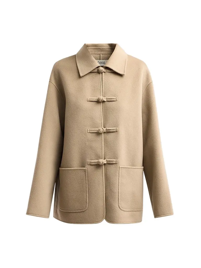 RÓHE Women's Double-Faced Wool Jacket - Desert Brown - Size 12 | Image 1 RÓHE Women's Double-Faced Wool Jacket - Desert Brown - Size 12 | Image 1