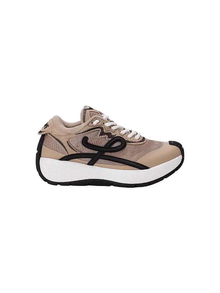 Loewe Women's Pogo Low-Top Sneakers - Beige Black White - Size 10 | Image 1 Loewe Women's Pogo Low-Top Sneakers - Beige Black White - Size 10 | Image 1