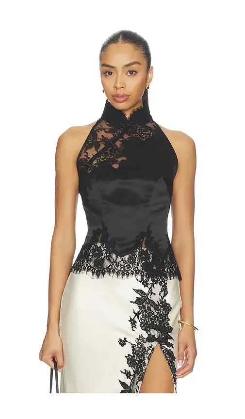 Sau Lee Elva Satin Top | Image 1 Sau Lee Elva Satin Top | Image 1