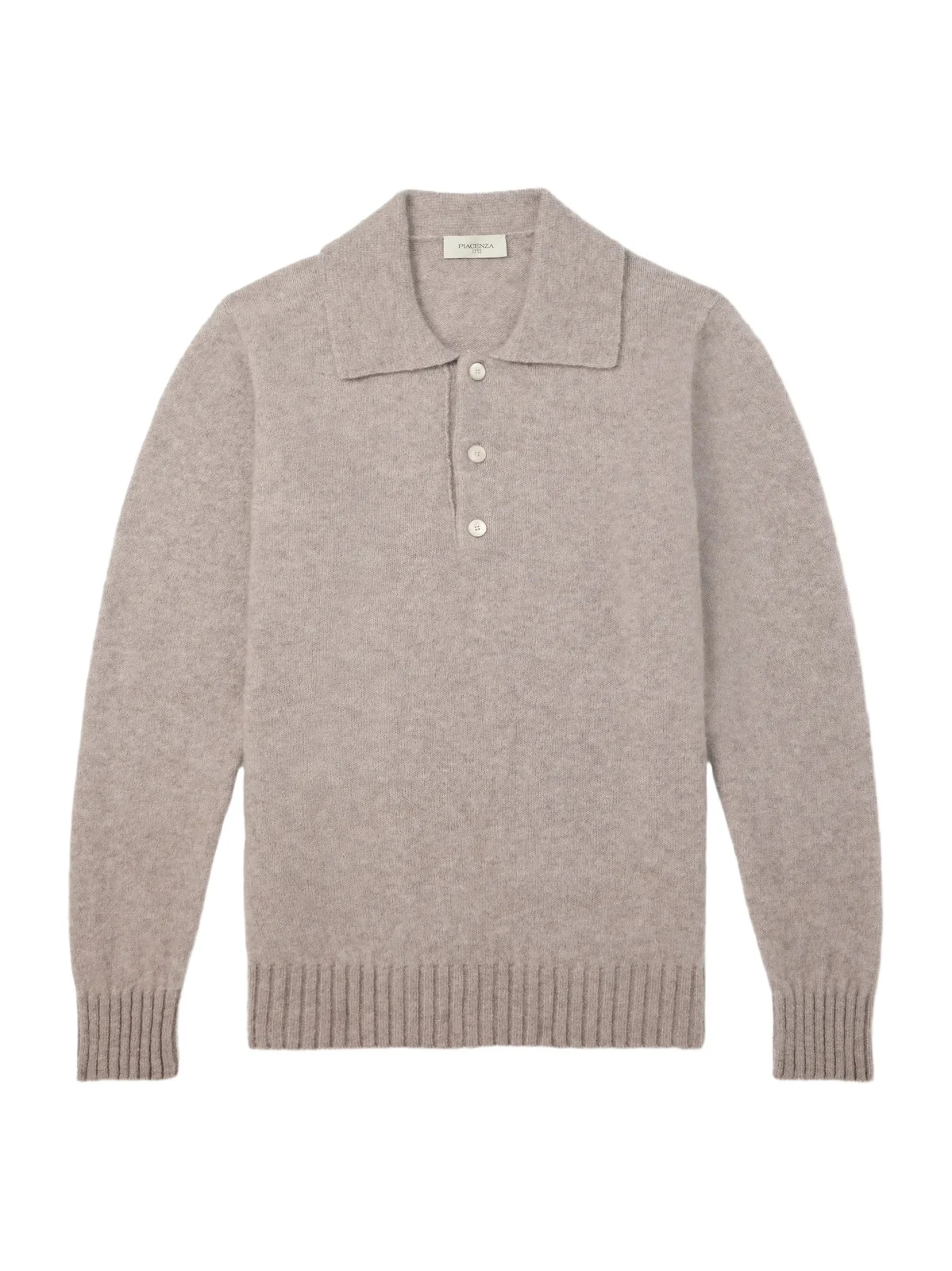 Cashmere and Silk-Blend Polo Sweater - Men