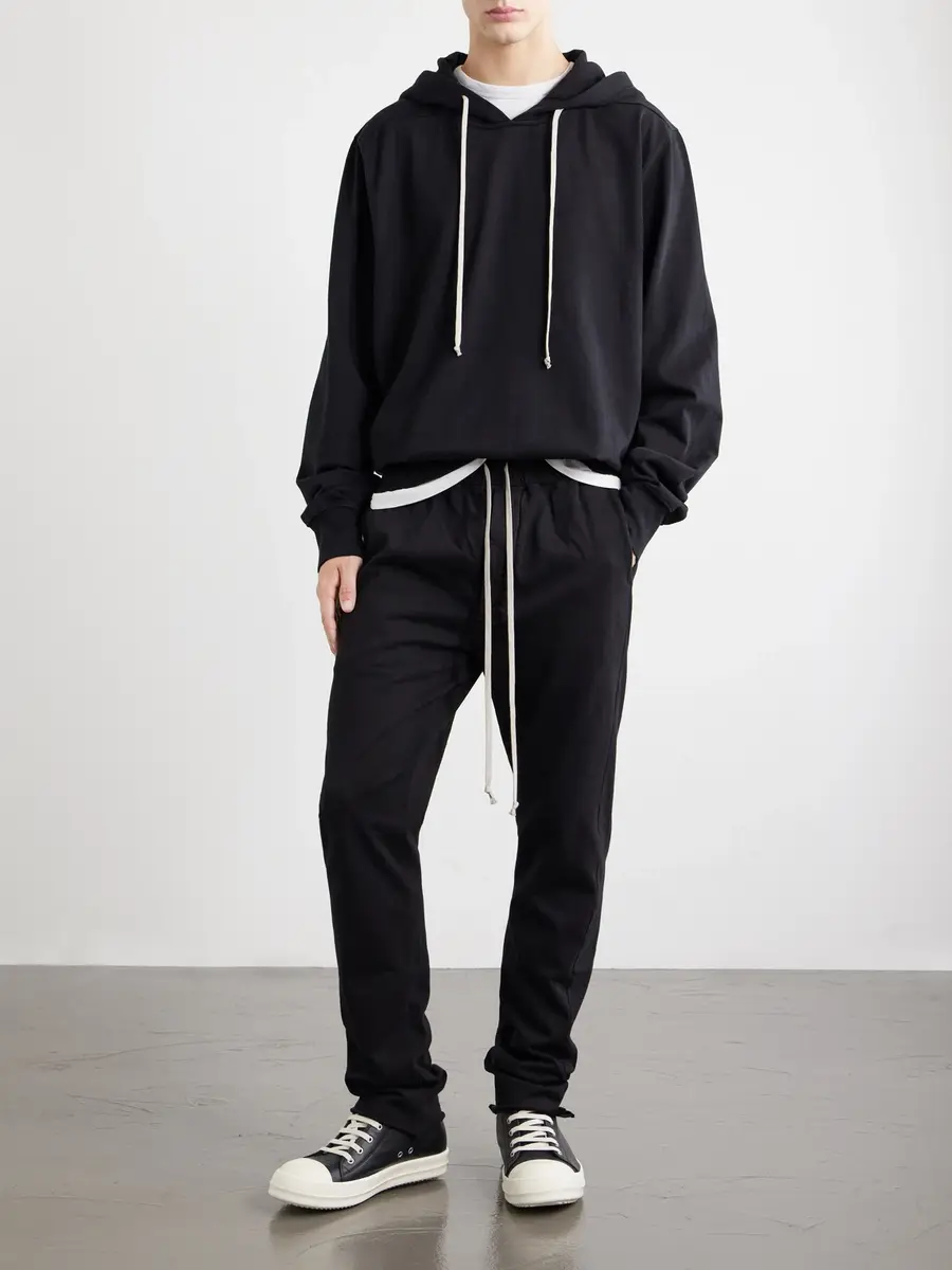 DRKSHDW by Rick Owens Berlin Tapered Cotton-Jersey Sweatpants - Men | Thumbnail 2 DRKSHDW by Rick Owens Berlin Tapered Cotton-Jersey Sweatpants - Men | Thumbnail 2