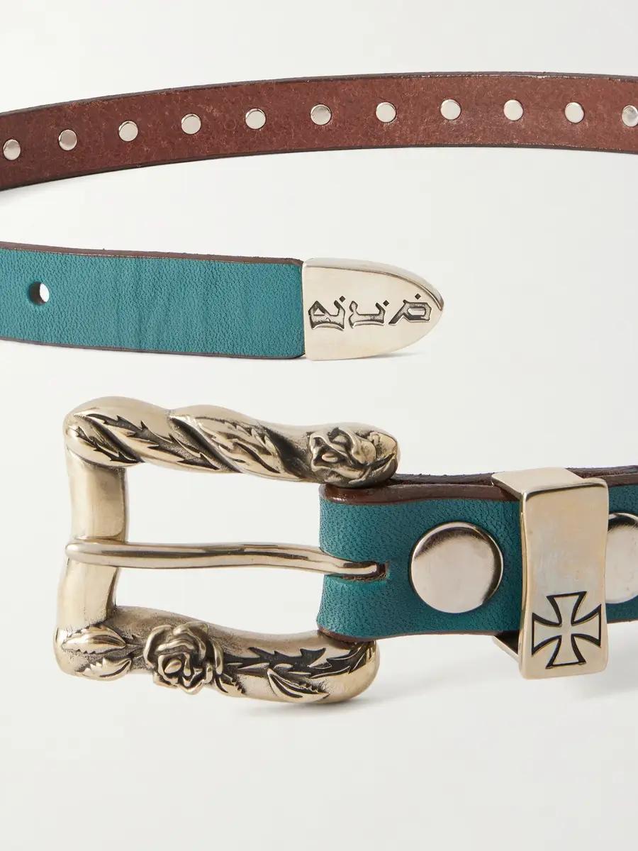 Enfants Riches Déprimés 2cm Skinny O-Ring Studded Leather Belt - Men | Thumbnail 3 Enfants Riches Déprimés 2cm Skinny O-Ring Studded Leather Belt - Men | Thumbnail 3