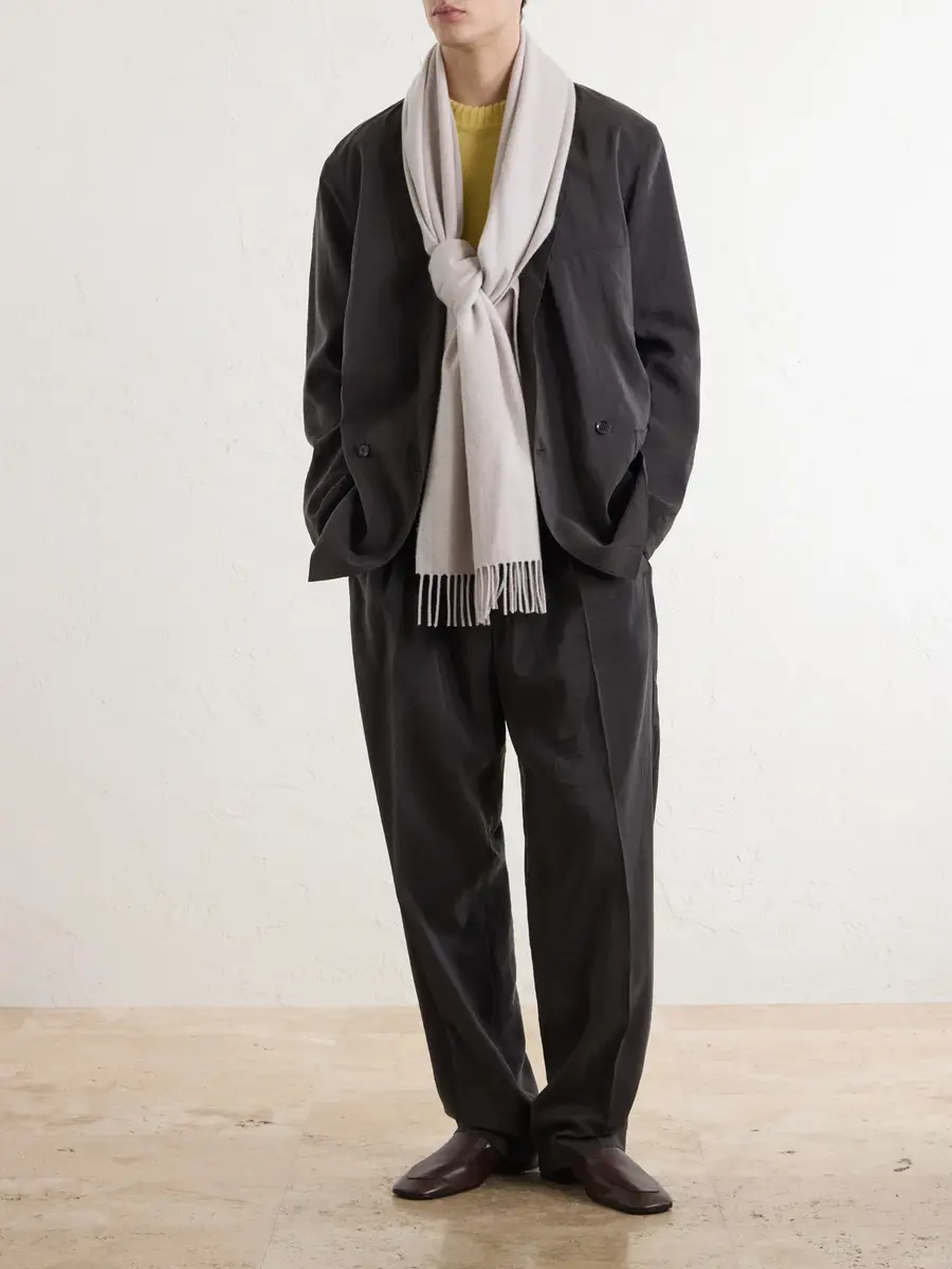 PIACENZA 1733 Roger Virgin Wool Scarf - Men | Thumbnail 3 PIACENZA 1733 Roger Virgin Wool Scarf - Men | Thumbnail 3