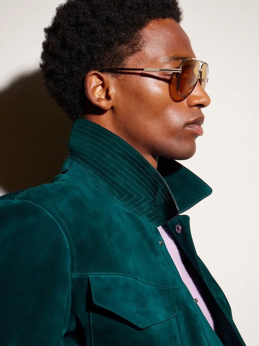 Tom Ford Rupert-02 Double-Bridge Aviator-Style Tortoiseshell Acetate and Gold-Tone Metal Sunglasses - Men | Thumbnail 5