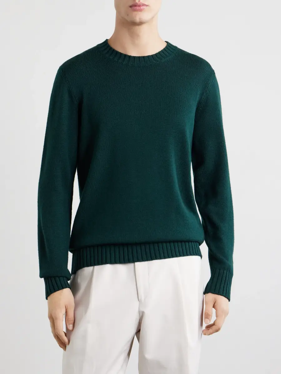 PIACENZA 1733 Virgin Wool Sweater - Men | Thumbnail 3